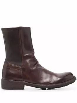 Officine Creative ботинки со вставками, коричневый
