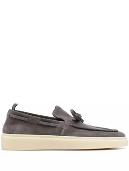 Officine Creative лоферы с бантом, серый