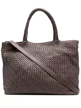 Officine Creative плетеная сумка-тоут Class 35, коричневый