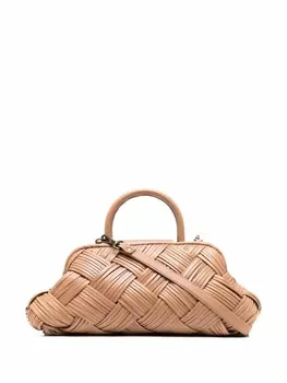 Officine Creative плетеная сумка-тоут Helen 21, коричневый