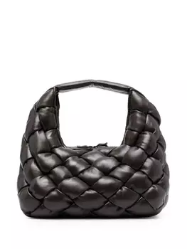 Officine Creative плетеная сумка-тоут, коричневый