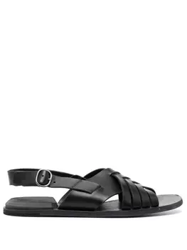 Officine Creative плетеные сандалии, черный