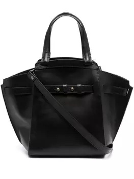 Officine Creative сумка-тоут с ручкой и ремнем, черный