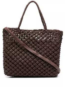 Officine Creative сумка-тоут Susan 02 в технике макраме, коричневый