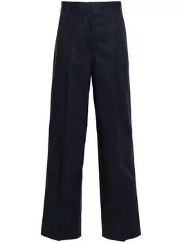 Officine Generale брюки New Sophie строгого кроя, синий