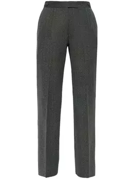 Officine Generale брюки строгого кроя, серый