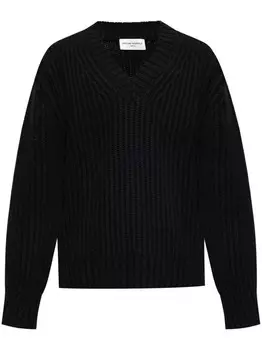 Officine Generale джемпер из мериносовой шерсти, черный