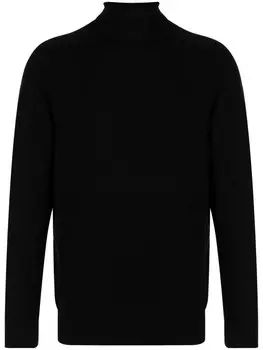 Officine Generale джемпер с высоким воротником, черный