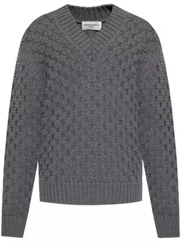 Officine Generale джемпер сотовой вязки, серый