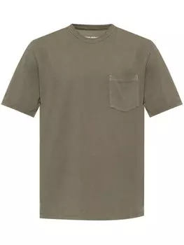 Officine Generale футболка с круглым вырезом, зеленый