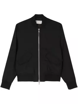 Officine Generale куртка-бомбер из натуральной шерсти Kenna, черный