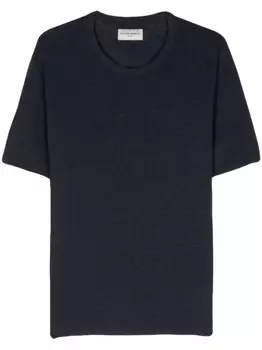 Officine Generale меланжевая футболка, синий