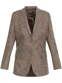Officine Generale пиджак в ломаную клетку, нейтральный цвет