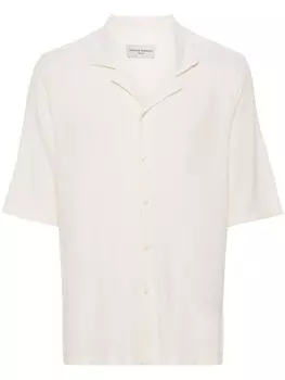 Officine Generale рубашка с короткими рукавами, нейтральный цвет
