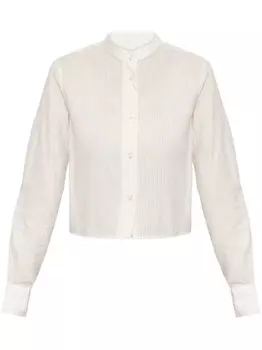 Officine Generale рубашка в полоску, белый