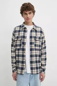 Оффшорная фланелевая хлопковая рубашка Billabong, темно-синий