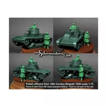Офицеры 10-й польской бригады, 1939 г., Historical Miniatures - Polish (1:72) (Scibor Monstrous Miniatures)