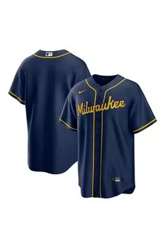 Официальная копия Road Nike Milwaukee Brewers Nike, синий