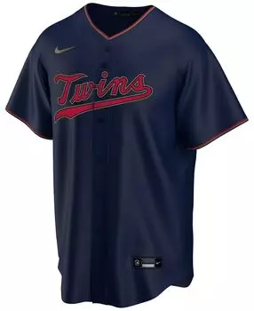 Официальная пустая копия мужской майки minnesota twins Nike, синий