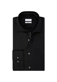 Официальная рубашка KENT REGULAR FIT CONTRAST Seidensticker, черный