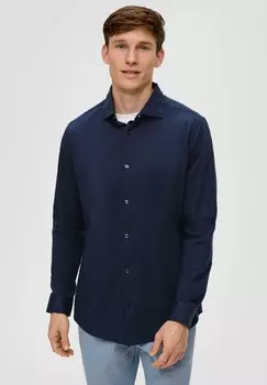 Официальная рубашка s.Oliver BLACK LABEL, темно-синий
