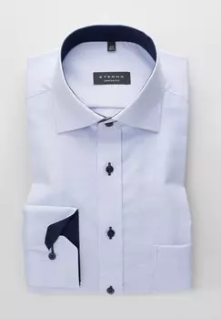 Официальная рубашка STRUKTURHEMD COMFORT FIT Eterna, светло-голубой