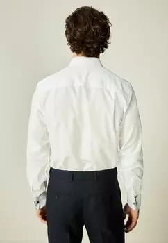 Официальная рубашка TRIMMED EASY CARE DOUBLE CUFF REGULAR FIT Next, белый
