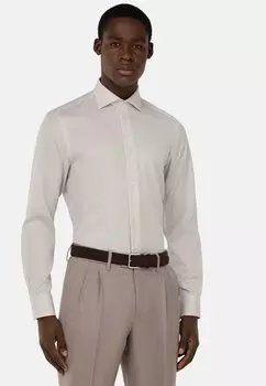 Официальная рубашка ULTIMATE NON IRON STRIPED Boggi Milano, серо-коричневый