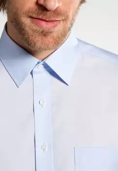 Официальная рубашка UNIFARBENES POPELINE KURZARMHEMD COMFORT FIT Eterna, светло-голубой