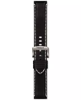 Официальный сменный черный кожаный ремешок для часов Tissot