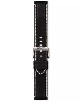 Официальный сменный черный кожаный ремешок для часов Tissot