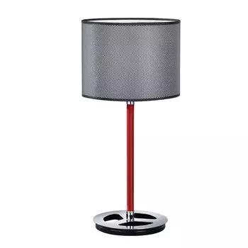 Офисная настольная лампа RGB LED с текстильным абажуром STRATOS etc-shop, серебро