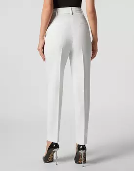 Офисные брюки из кади Philipp Plein, белый