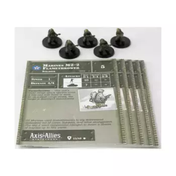 Огнемет морской пехоты М2-2 (C) x5, Axis & Allies - Collectible Miniatures Game - Base Set Singles
