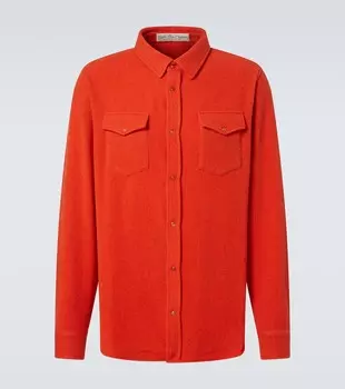 Огненная кашемировая рубашка God's True Cashmere, Carnelian
