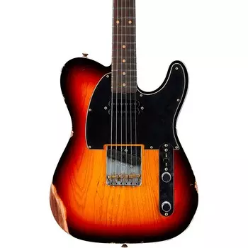 Ограниченная серия Fender Custom Shop HS Telecaster Custom Relic, 3-цветная электрогитара Sunburst