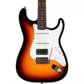 Ограниченная серия Fender Custom Shop с двойной окантовкой HSS Stratocaster Journeyman Relic, электрогитара состаренная, 3 цвета Sunburst