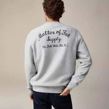 Ограниченная серия fx's the bear x graphic heritage флисовая толстовка 14 унций J.Crew, серый