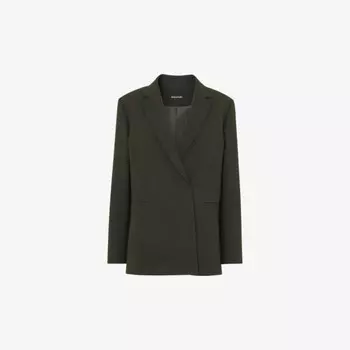 Ограниченная серия Натали, свободный пиджак с лацканами и эластичной шерстяной смесью Whistles, зеленый