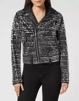 ОГРАНИЧЕННАЯ ВЫПУСК CRYSTAL BIKER с кристаллами Philipp Plein, черный