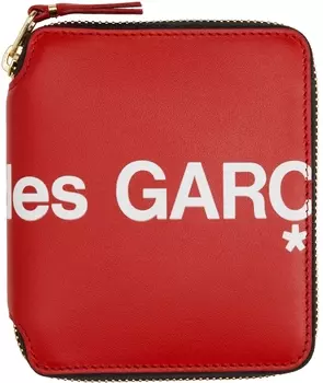 Огромный кошелек на молнии с логотипом Comme des Garçons Wallets