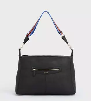 Огромный кожаный хобо Hendrix OSPREY LONDON, черный