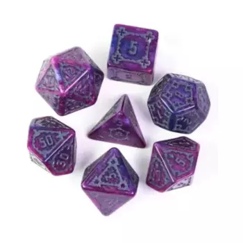 Огромный полигональный набор — Королевский замок серого цвета (7), Dice Sets - Castle Dice