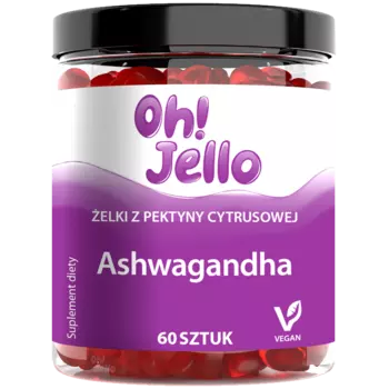 Oh! Jello Ashwagandha пищевая добавка в жевательных резинках, 60 шт/1 упаковка