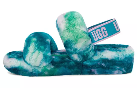 Oh Yeah Slide Мрамор Акватик Блю Ugg