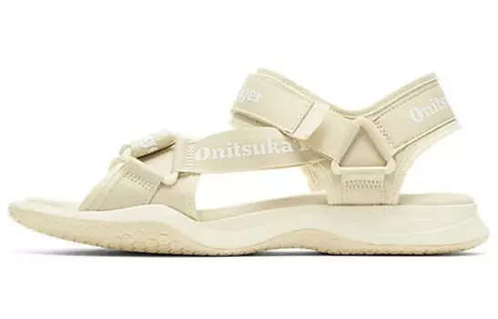 Ohbori Strap Beach Sandals Unisex Cream White Onitsuka Tiger