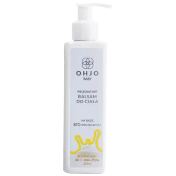 Ohjo Baby бальзам для ухода за телом на основе био ослиного молока с 1 дня жизни, 200 мл