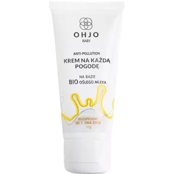 Ohjo Baby всесезонный крем против загрязнений на основе био ослиного молока с 1 дня жизни, 50 г