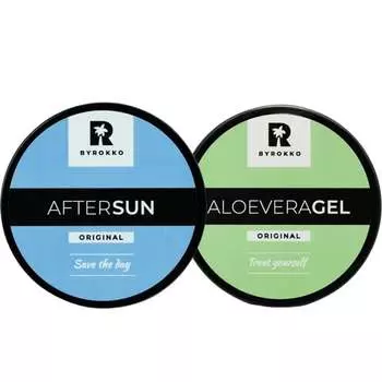 Охлаждающий гель Byrokko Aloe Vera + крем после загара