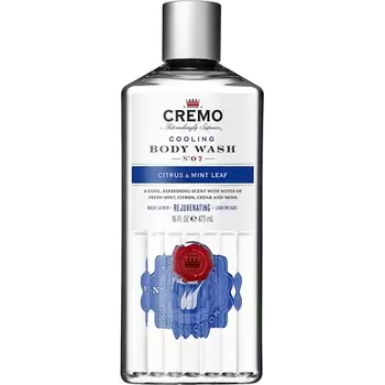 Охлаждающий гель для душа для мужчин, омолаживающий гель для душа с цитрусовыми и листьями мяты, 473 мл, Cremo